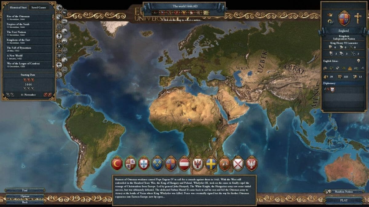 Have you ever been playing EUIV and - Europa Universalis